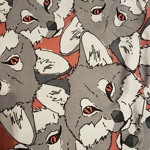Wolf lularoe OS leggings